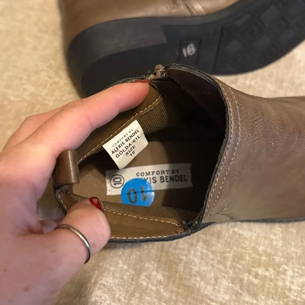 Comfort by Alexis Bendel Brown Ankle Booties